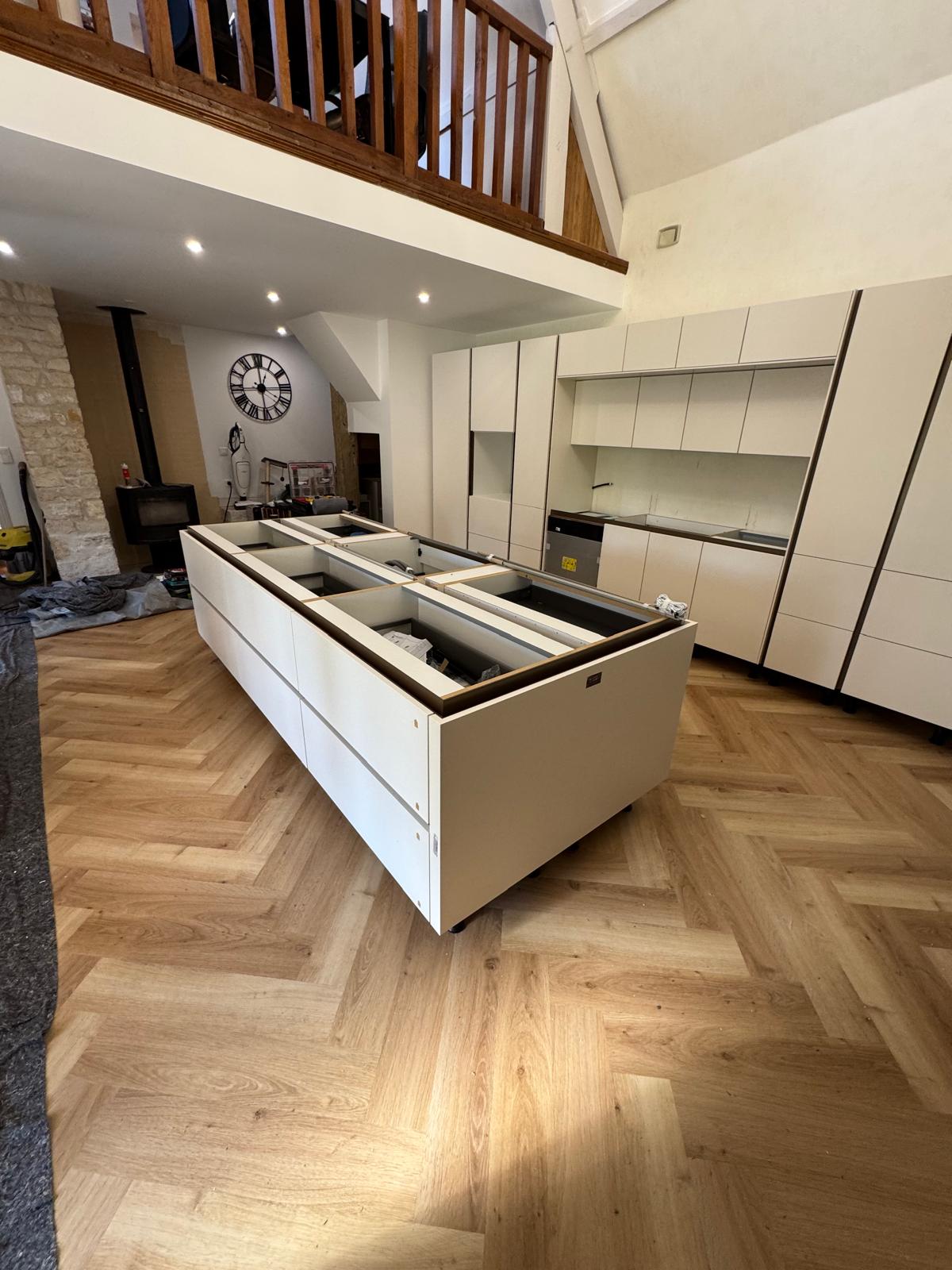 Chantier de rénovation - combles en cours